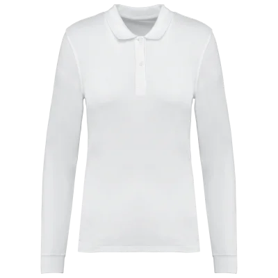 Polo piqué manches longues Bio180 femme