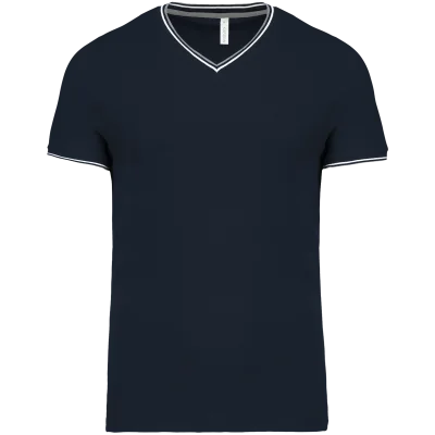 T-shirt maille piquée col V homme