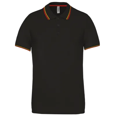 Polo maille piquée manches courtes homme