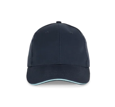 Casquette avec sandwich contrasté - 6 panneaux