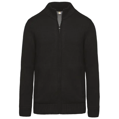 Cardigan doublé polaire homme