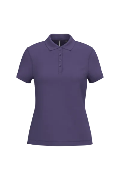 Polo piqué manches courtes femme