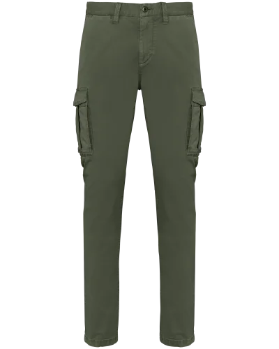 Pantalon cargo écoresponsable délavé homme