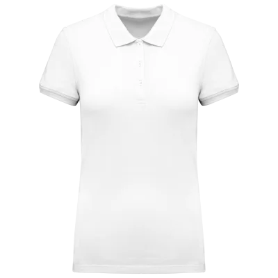 Polo piqué manches courtes femme