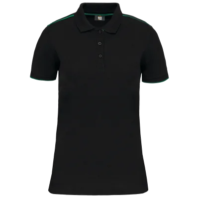 Polo Day To Day contrasté manches courtes femme