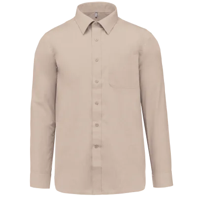 Chemise popeline polycoton entretien facile homme