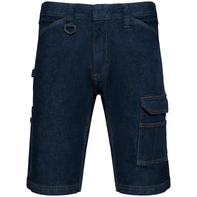 Bermuda denim multipoches homme