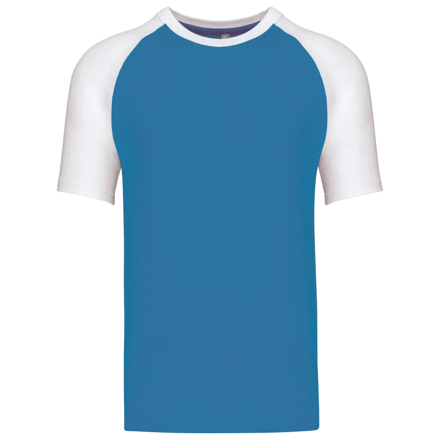 Baseball > T-shirt bicolore manches courtes