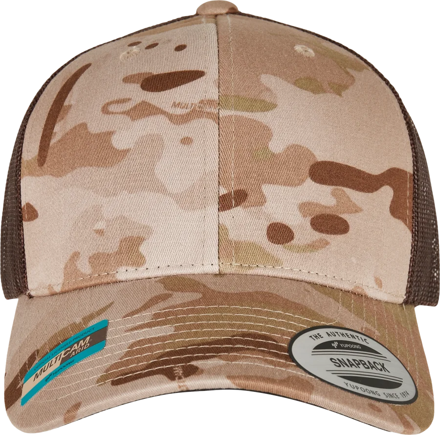 Casquette retro trucker multicam