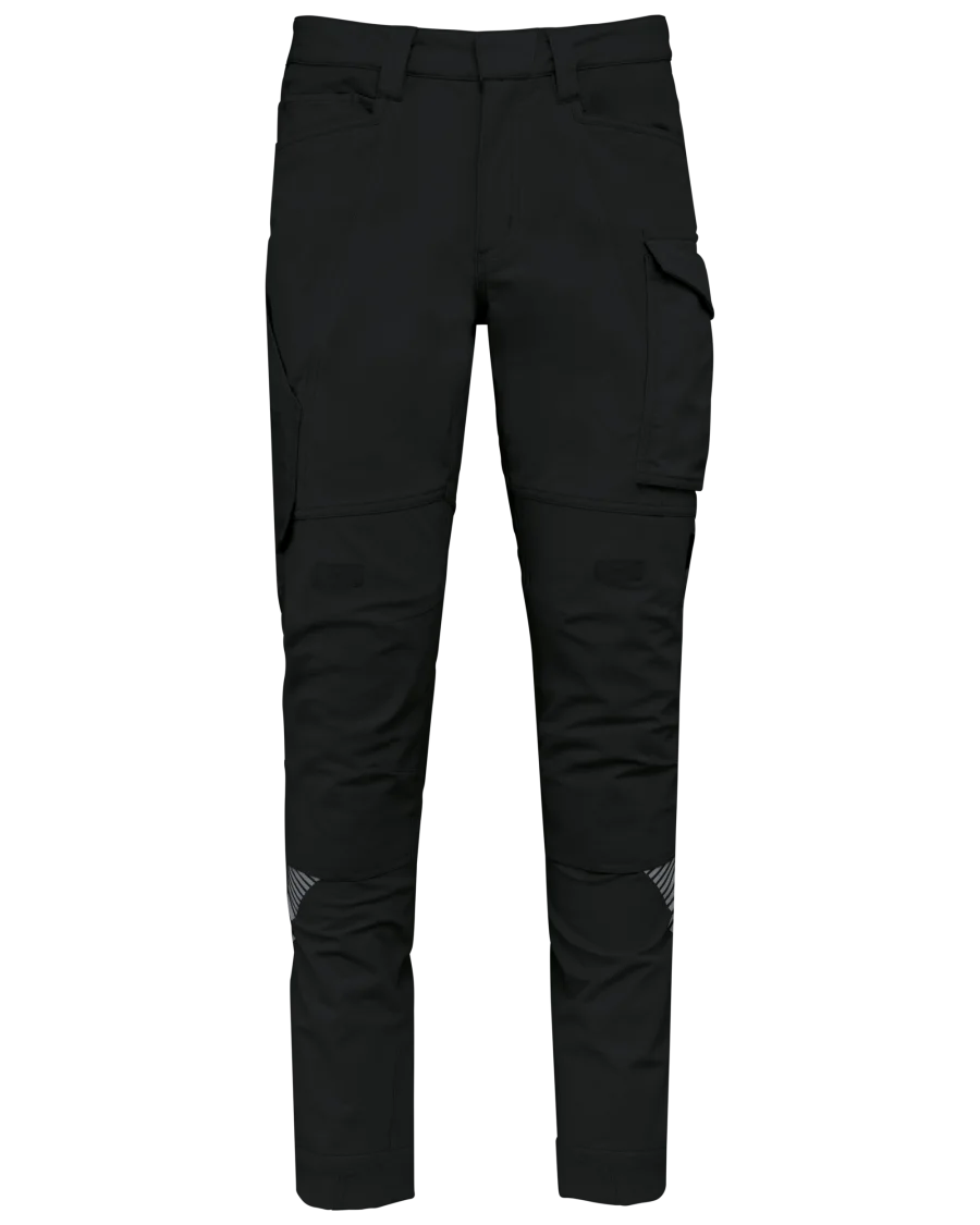 Pantalon stretch recyclé multipoches unisexe