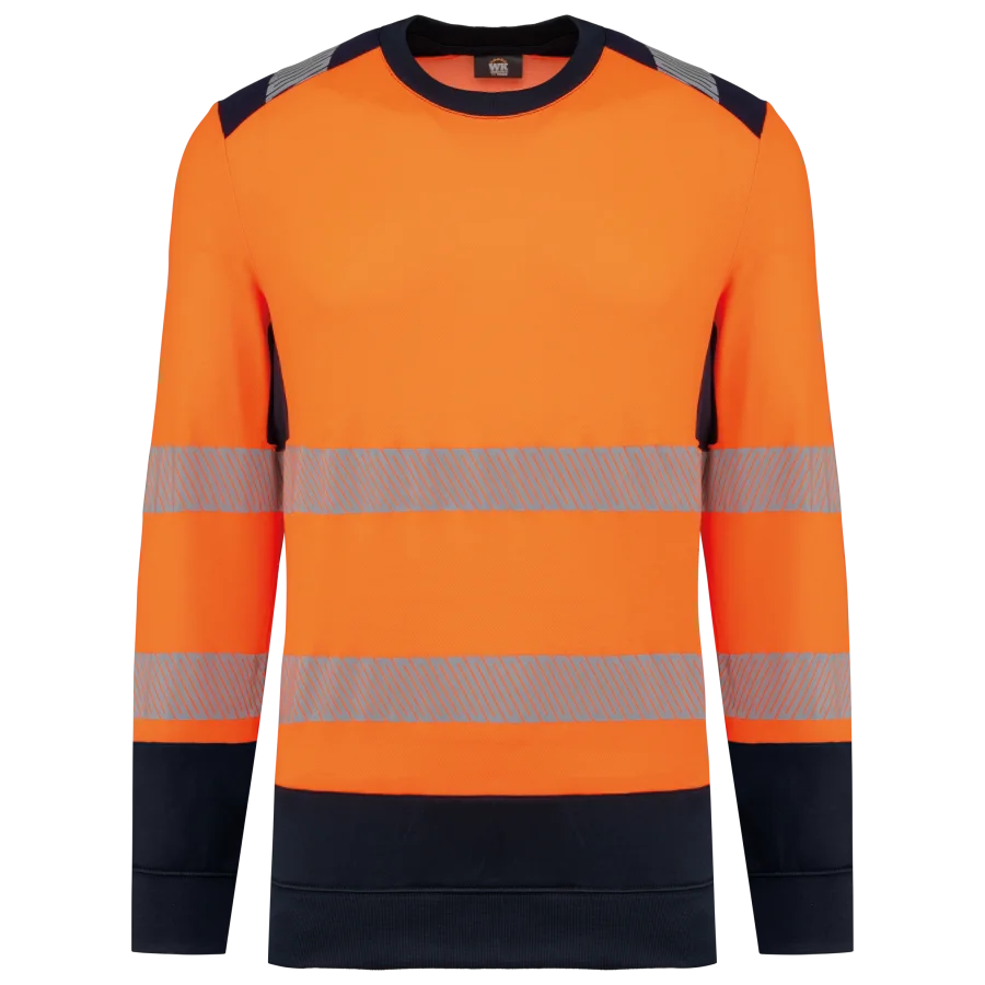 Sweat-shirt de sécurité recyclé col rond unisexe