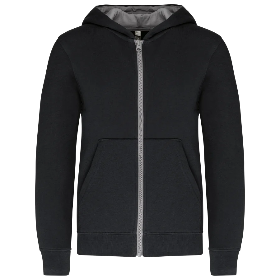 Sweat-shirt zippé capuche enfant