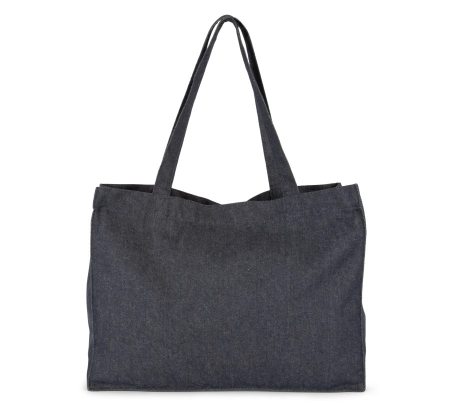 Grand sac shopping denim