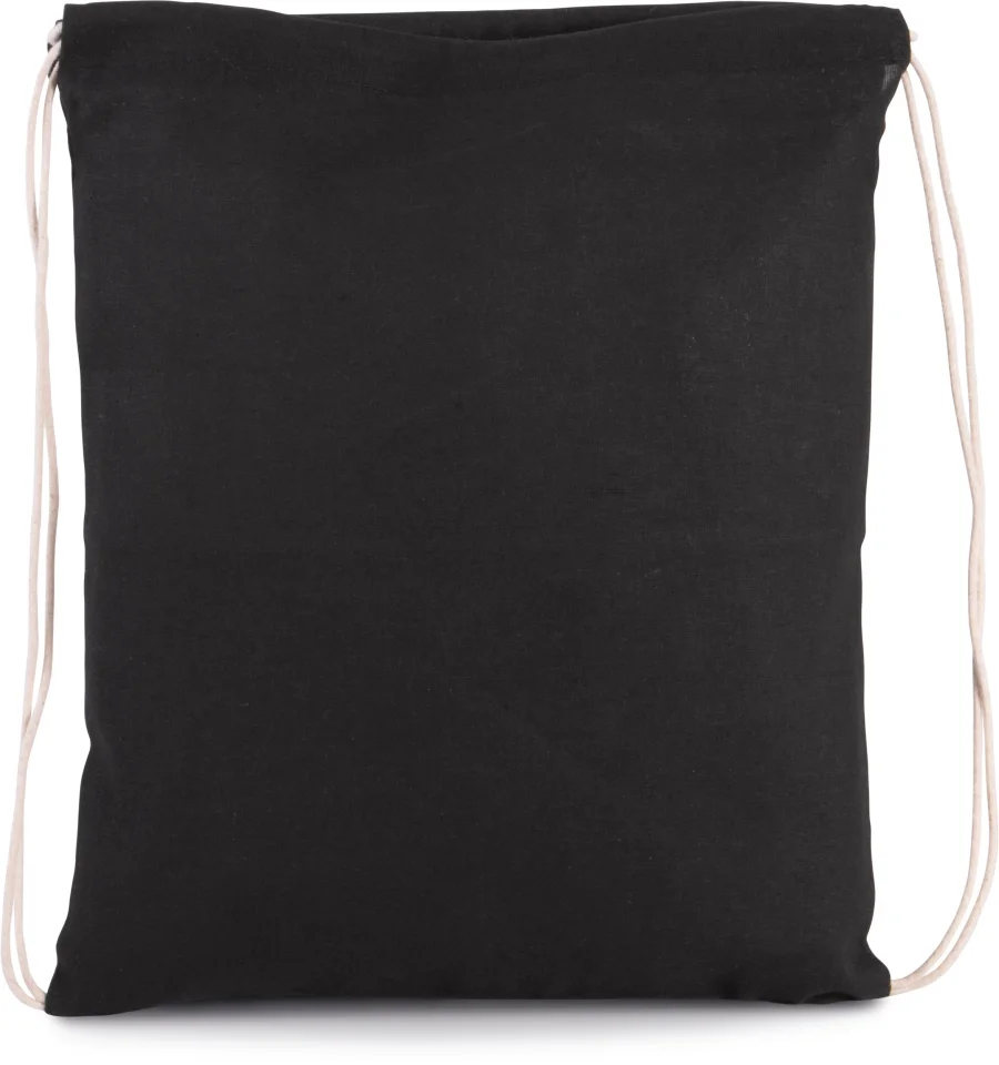 Petit sac à dos en coton bio avec cordelettes