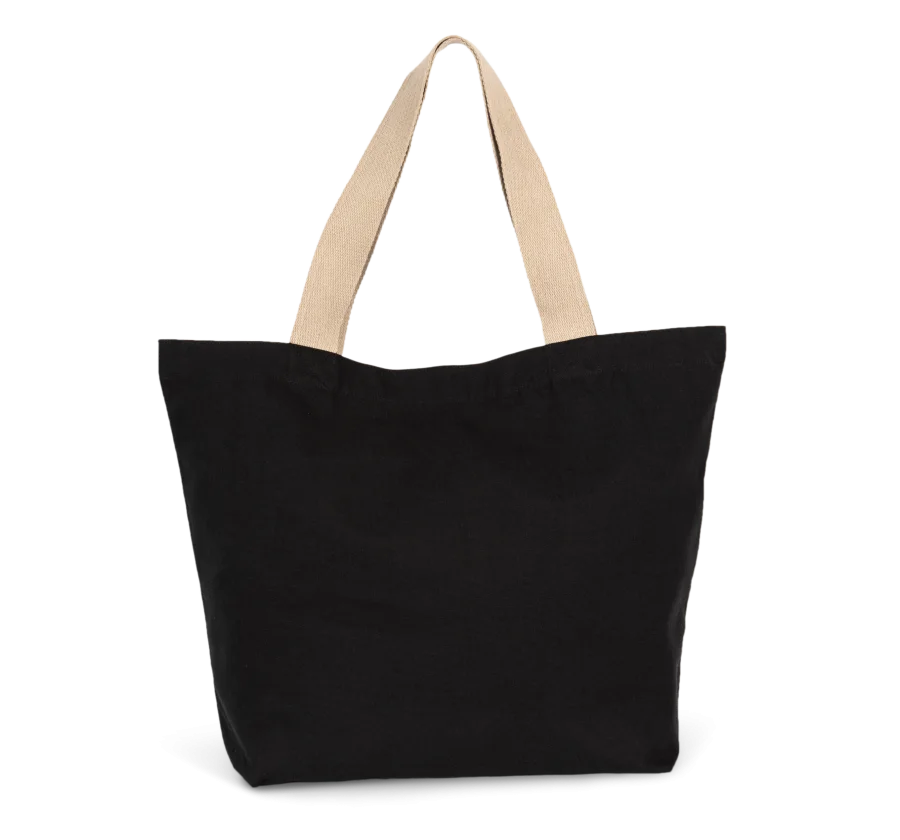 Grand sac shopping recyclé à fond plat