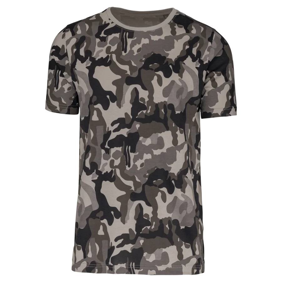 T-shirt camo manches courtes homme