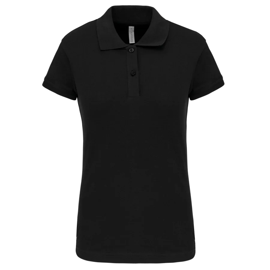 Polo piqué manches courtes femme