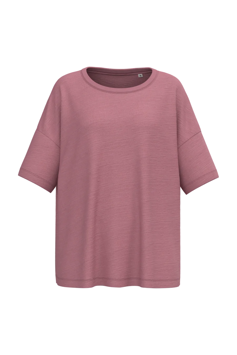 T-shirt écoresponsable slub oversize femme