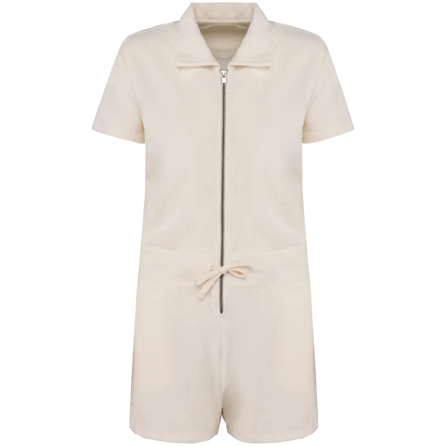 Combinaison short écoresponsable en éponge femme