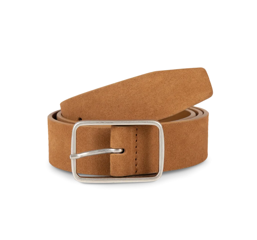 Ceinture cuir velours homme
