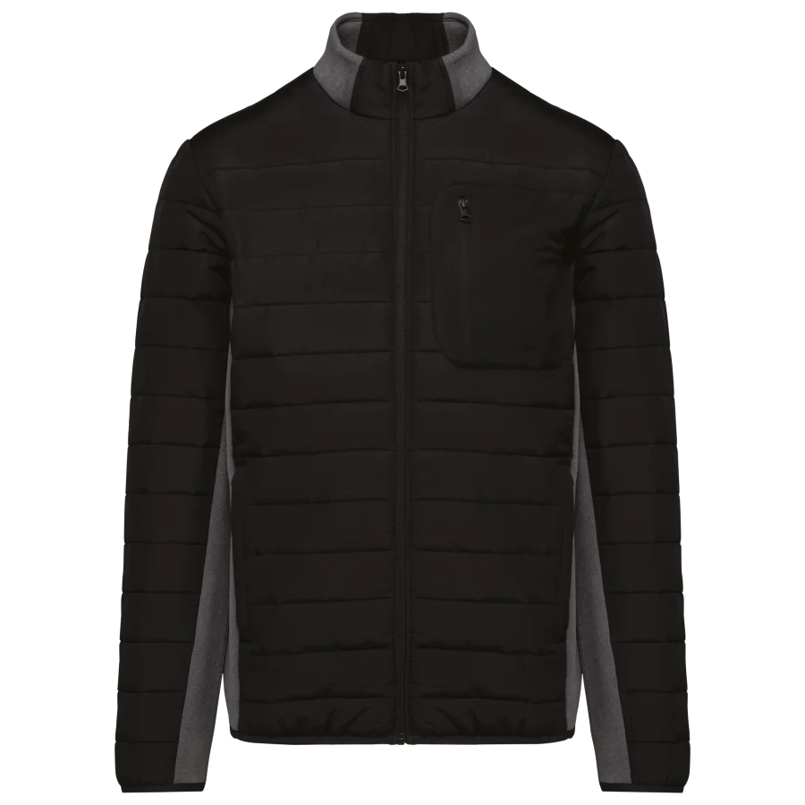 Veste bi-matière homme