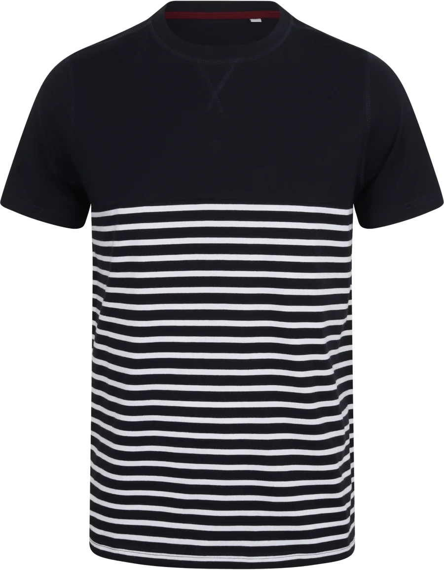 T-shirt breton à manches courtes