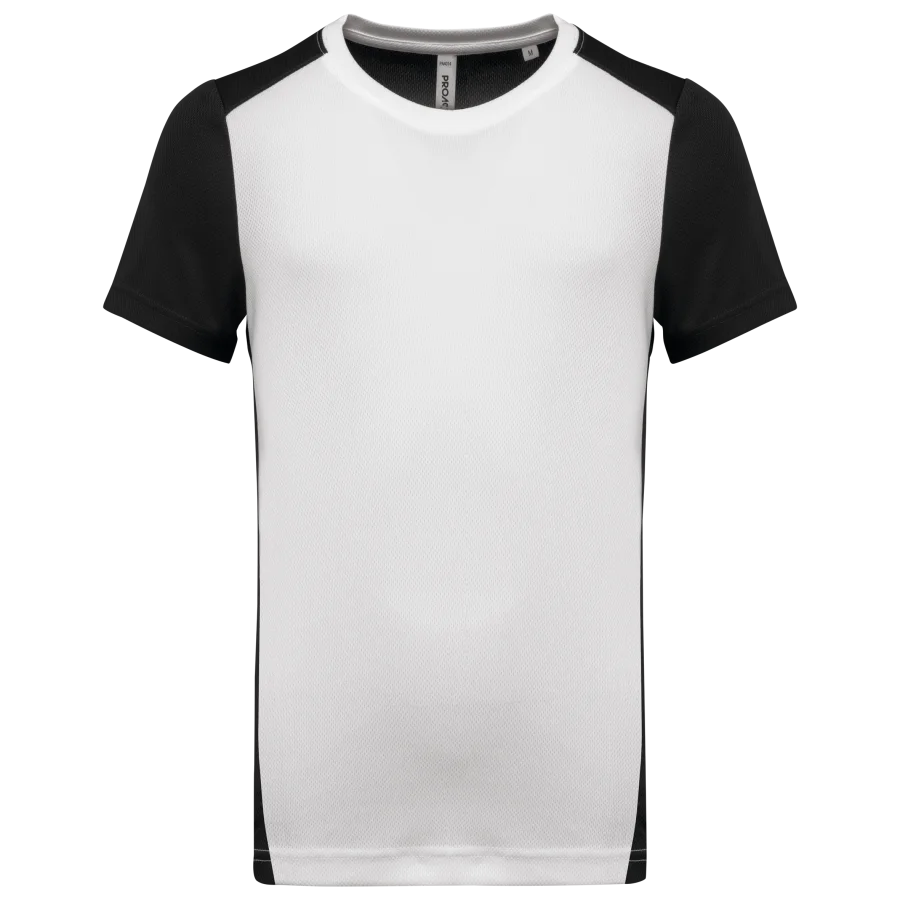 T-shirt de sport écoresponsable bicolore homme