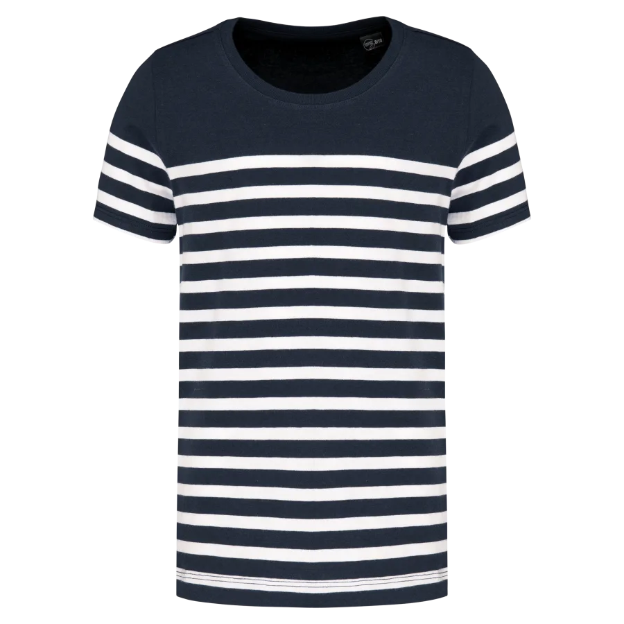 T-shirt marin col rond Bio enfant
