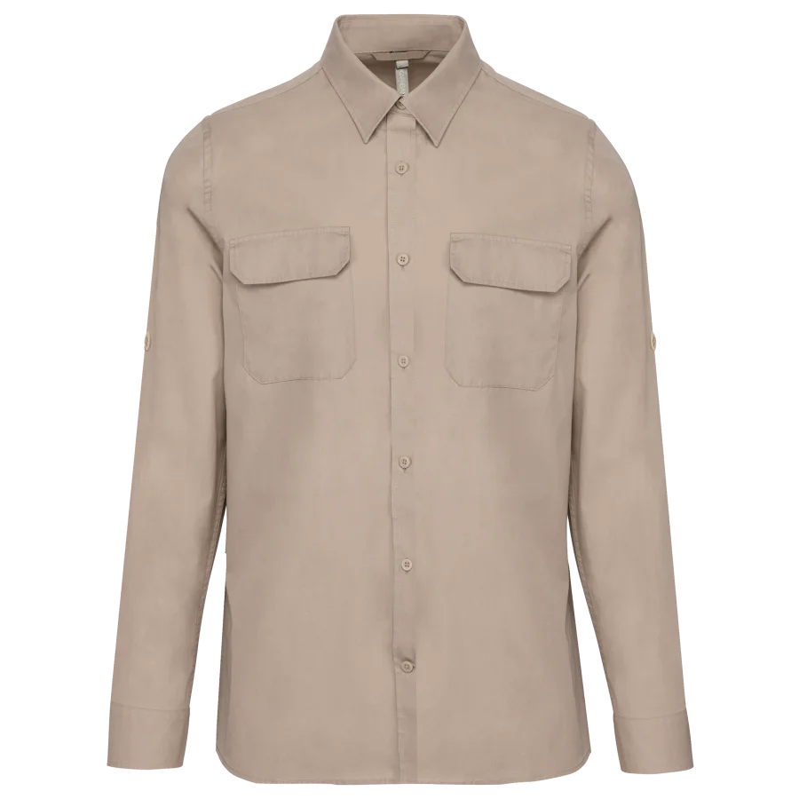 Chemise safari manches longues homme