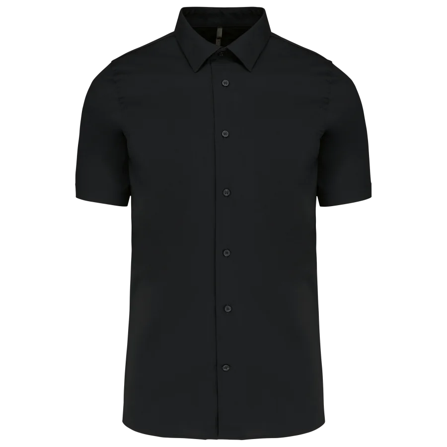 Chemise coton / élasthanne manches courtes
