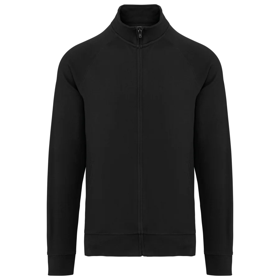 Veste molleton coton manches raglan unisexe