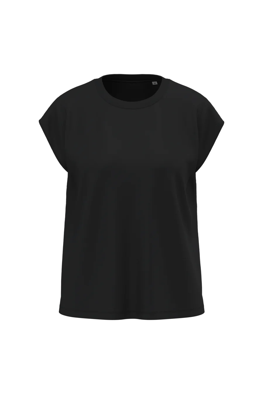 T-shirt écoresponsable sans manches à épaulettes femme