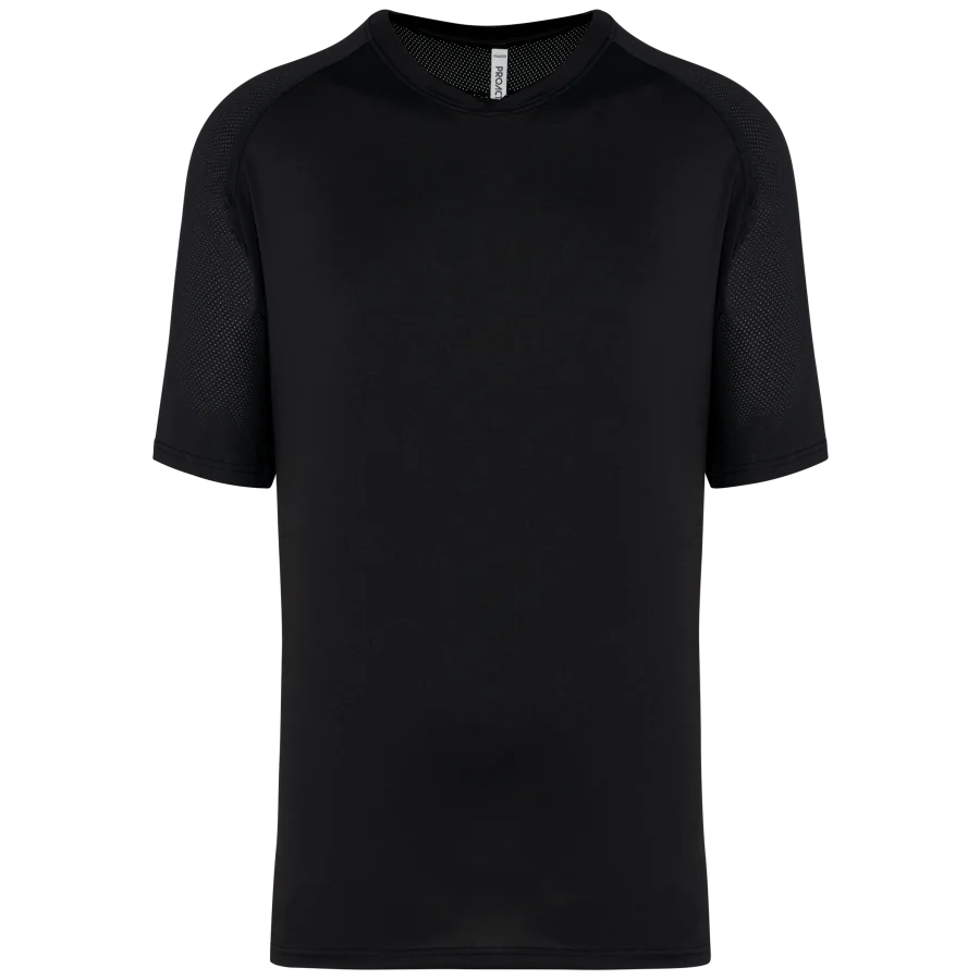 T-shirt de padel bicolore à manches raglan homme