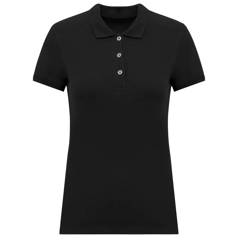 Polo piqué manches courtes femme