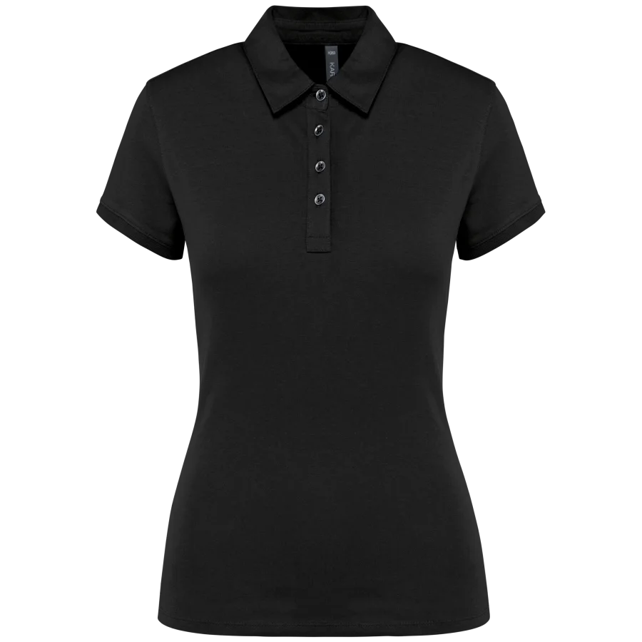 Polo jersey manches courtes femme