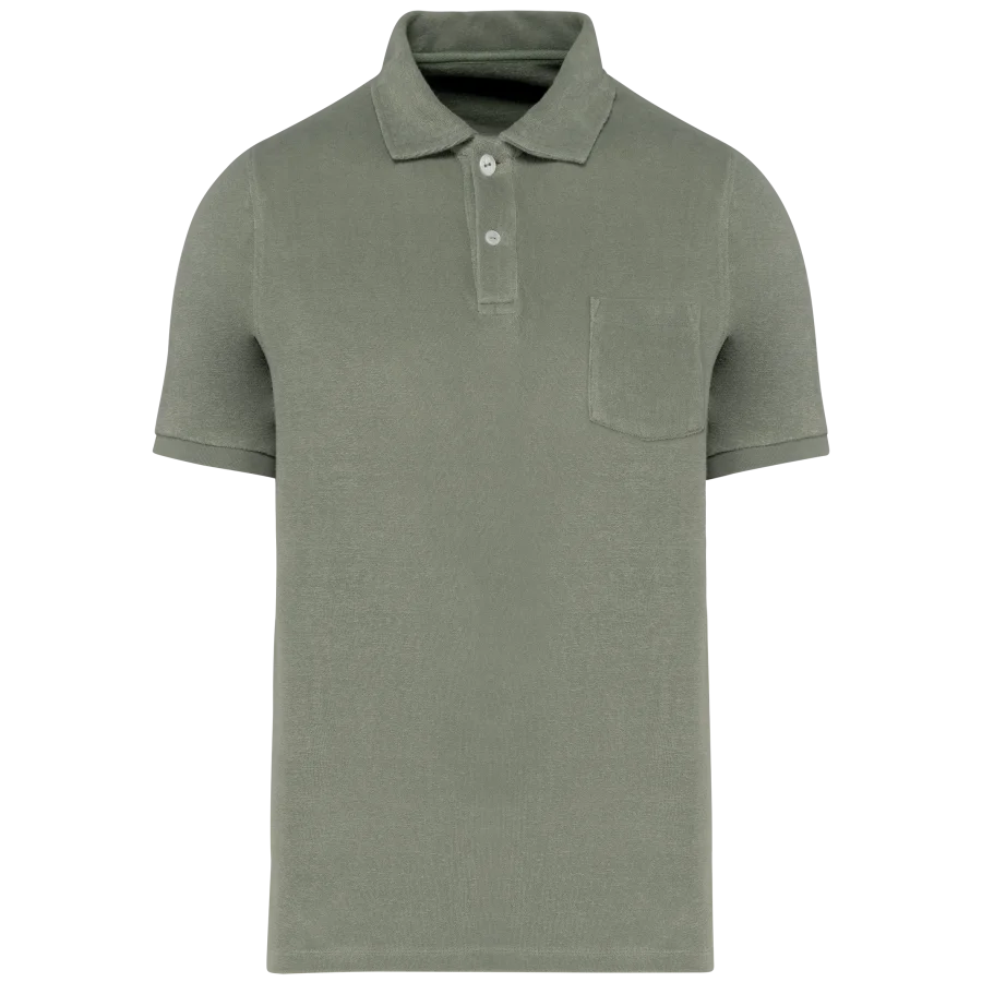 Polo écoresponsable en éponge homme