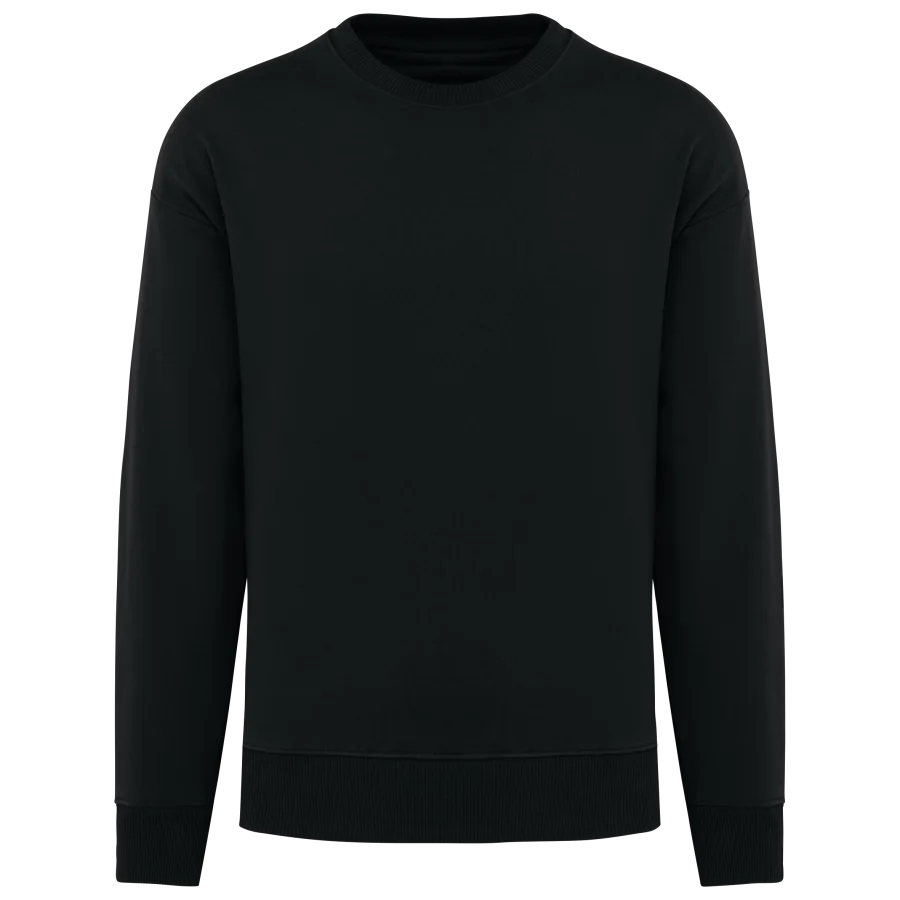 Sweat-shirt écoresponsable à col rond oversize unisexe