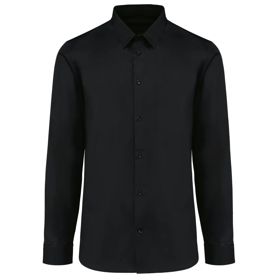 Chemise popeline manches longues homme