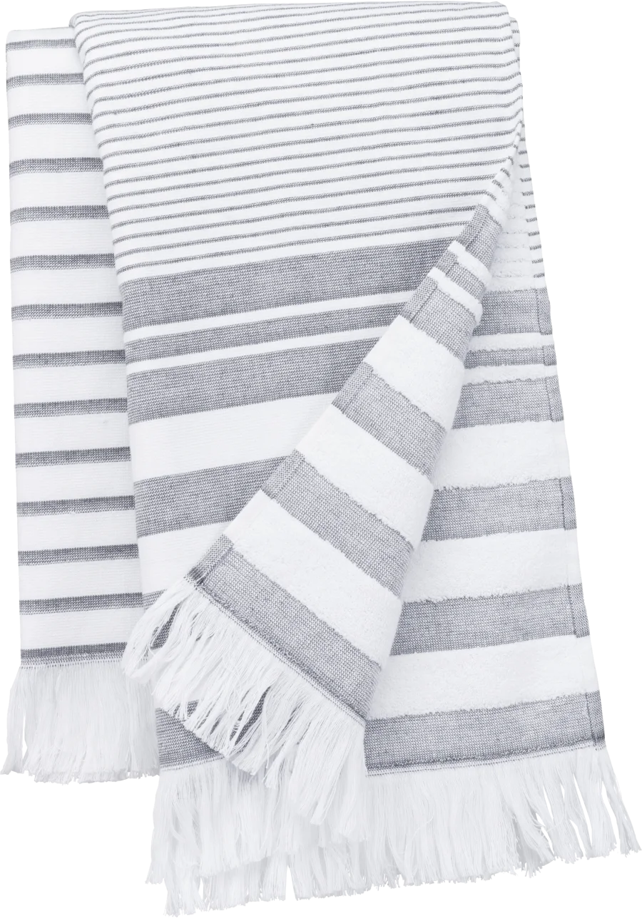 Fouta rayée avec franges