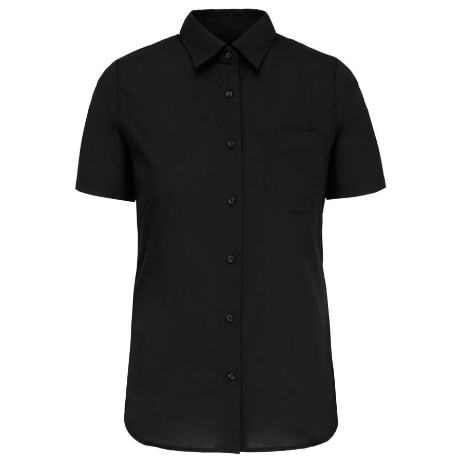 Chemise popeline manches courtes femme