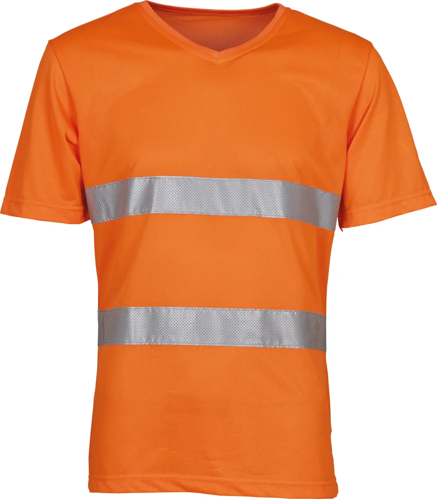 T-shirt col V haute visibilité Top Cool