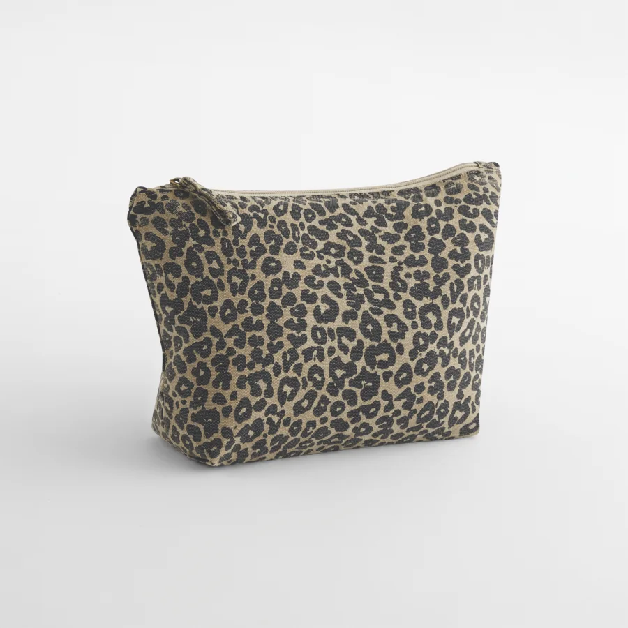 Pochette en toile imprimé léopard