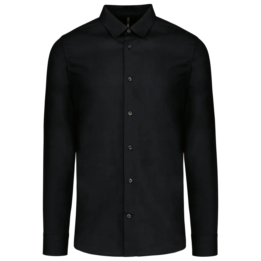 Chemise popeline manches longues homme