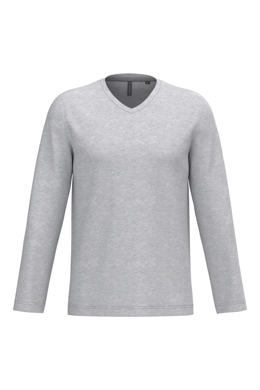 T-shirt col V manches longues homme