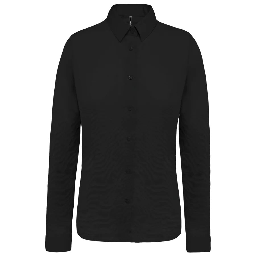 Chemise popeline manches longues femme
