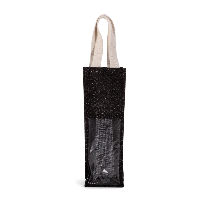 Sac porte-bouteille en jute