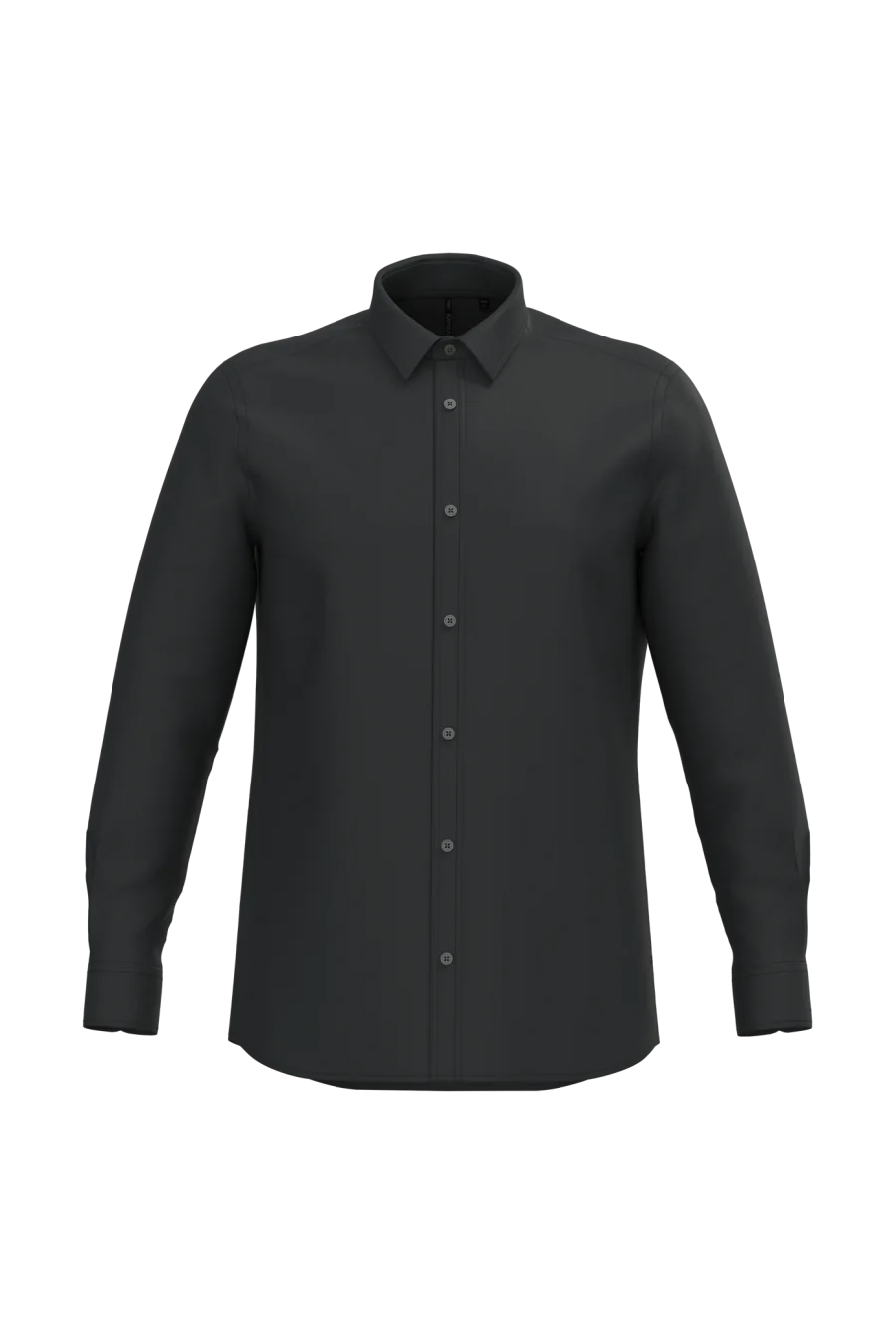 Chemise popeline polycoton sans poche entretien facile homme