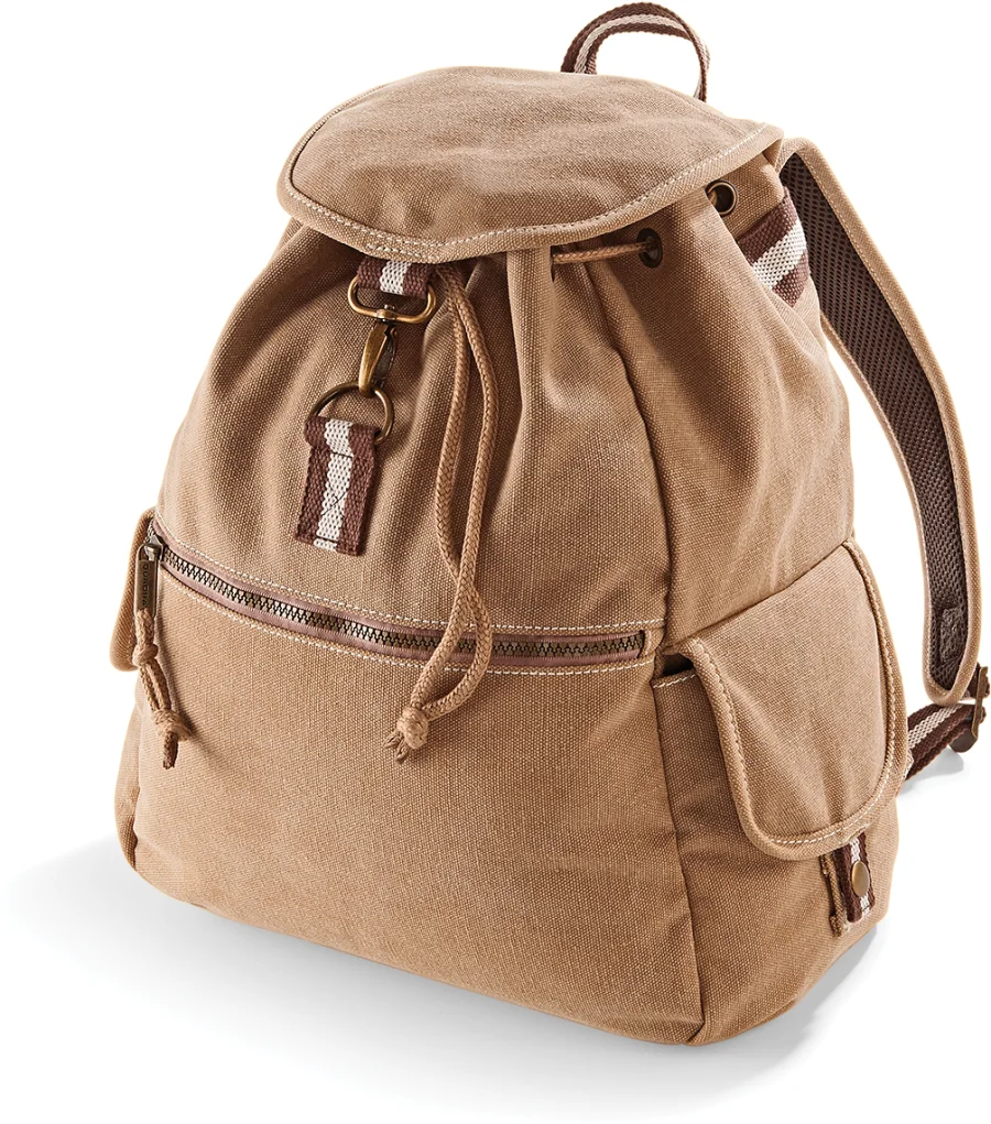 Sac à dos vintage en toile