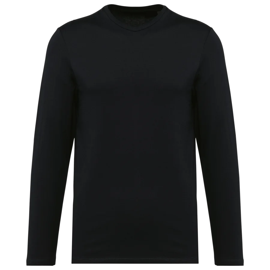T-shirt Supima® col rond manches longues homme