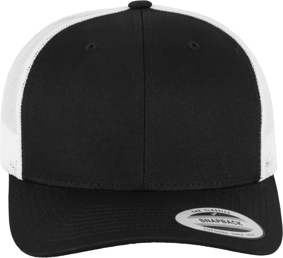 Casquette retro trucker bicolore